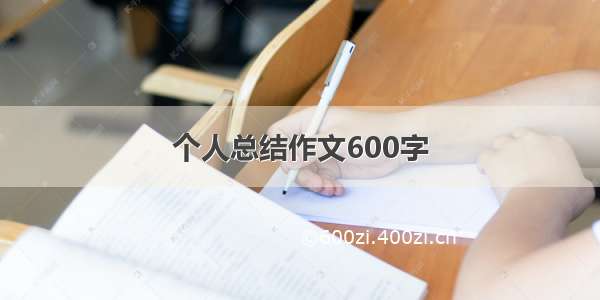 个人总结作文600字