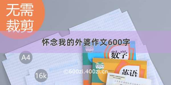 怀念我的外婆作文600字