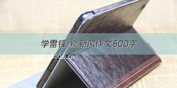 学雷锋 树新风作文600字