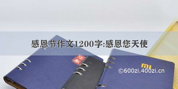 感恩节作文1200字:感恩您天使