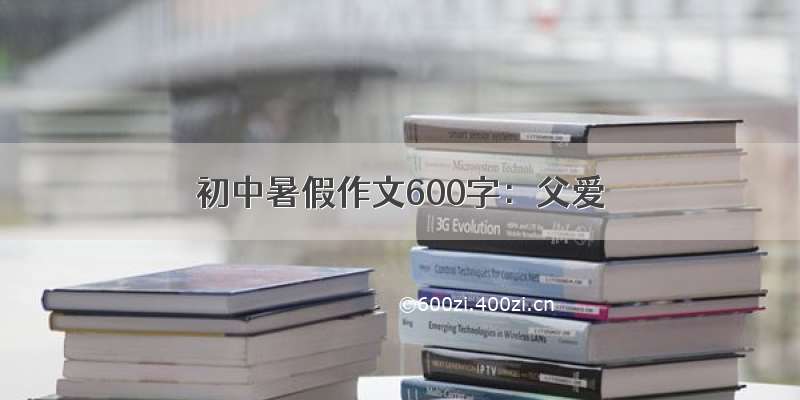 初中暑假作文600字：父爱