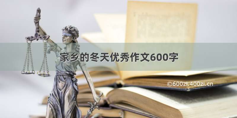 家乡的冬天优秀作文600字