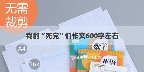 我的“死党”们作文600字左右