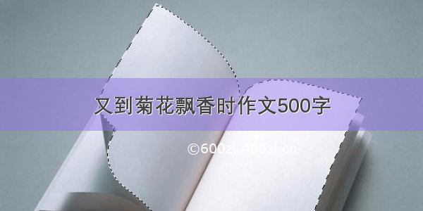 又到菊花飘香时作文500字