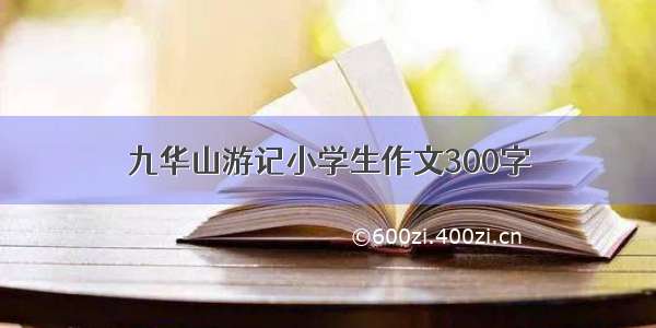 九华山游记小学生作文300字