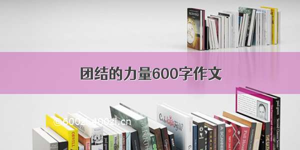 团结的力量600字作文