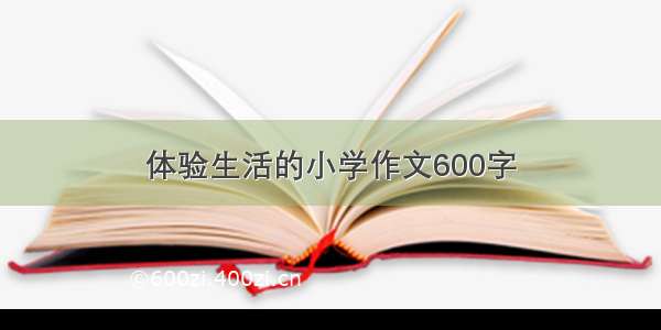 体验生活的小学作文600字