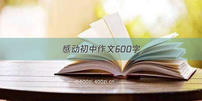 感动初中作文600字