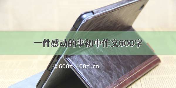 一件感动的事初中作文600字