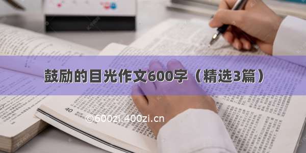 鼓励的目光作文600字（精选3篇）