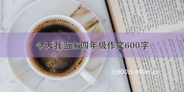 今天我当家四年级作文600字