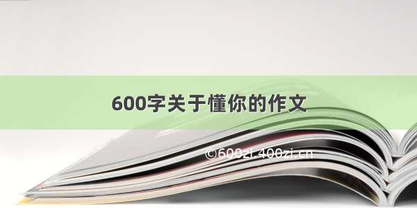 600字关于懂你的作文