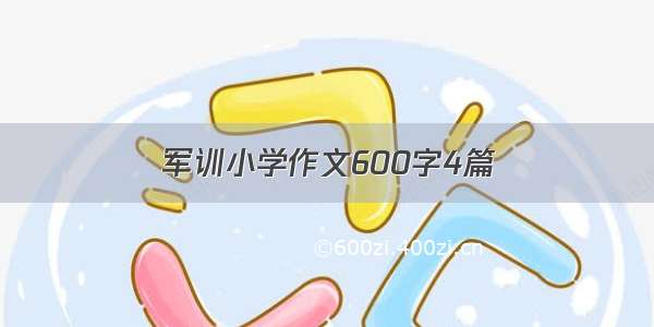 军训小学作文600字4篇